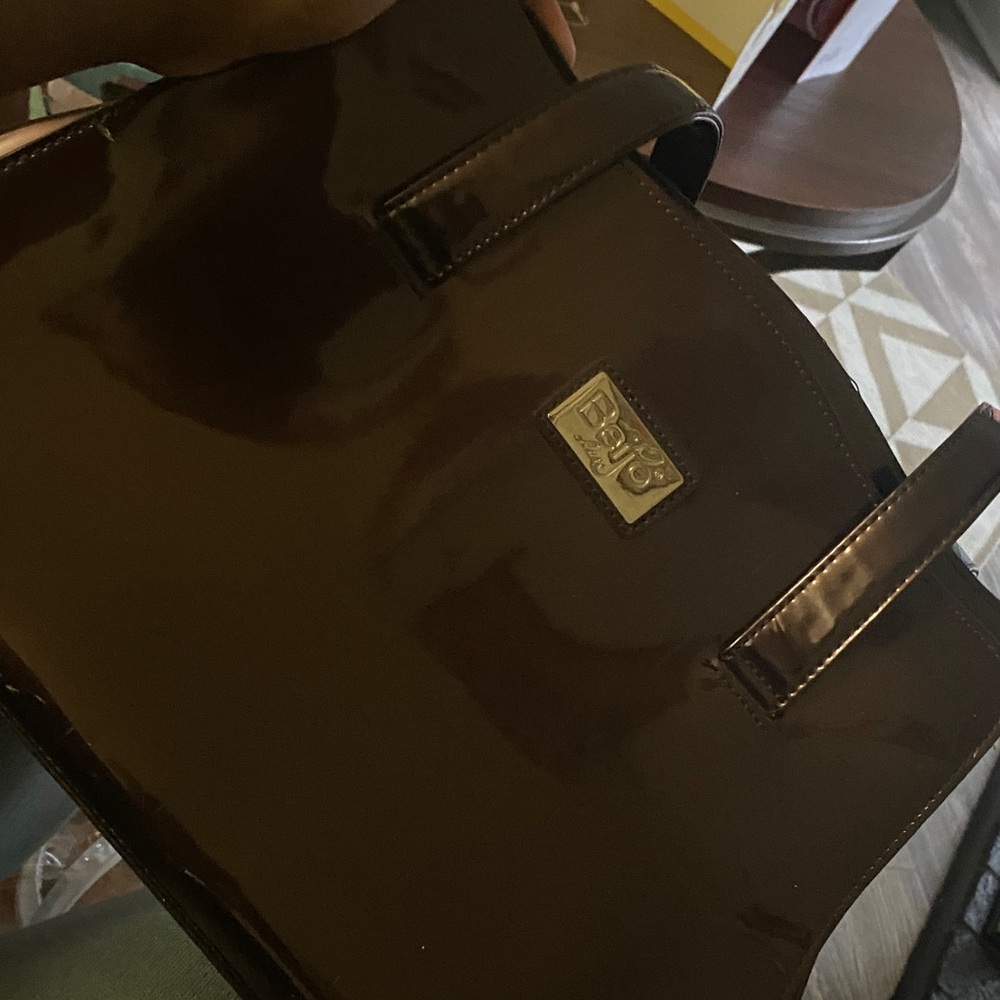 Beijo Glossy Brown Men's Briefcase
